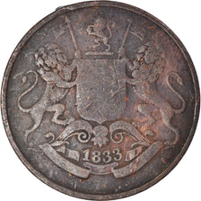 Munten, INDIA-BRITS, 1/4 Anna, 1833