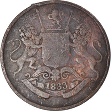 Moneda, INDIA BRITÁNICA, 1/4 Anna, 1833