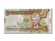 Banknote, Turkmenistan, 5 Manat, 2009, KM:23a, UNC(65-70)