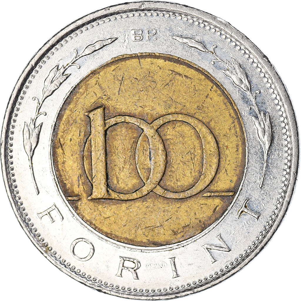 Moeda, Hungria, 100 Forint, 1998