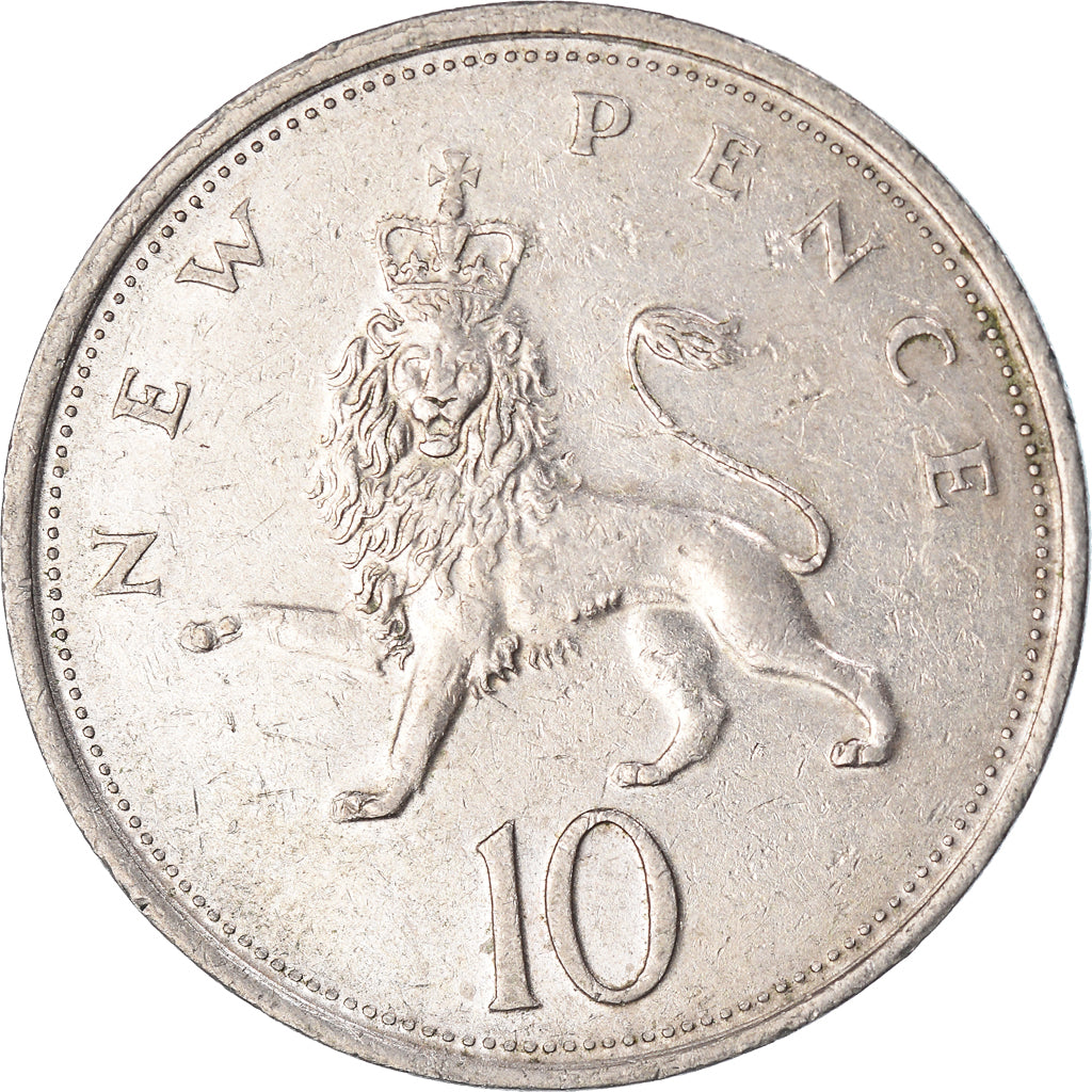 Monnaie, Grande-Bretagne, 10 New Pence, 1977