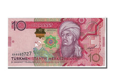 Geldschein, Turkmenistan, 10 Manat, 2012, KM:24b, UNZ