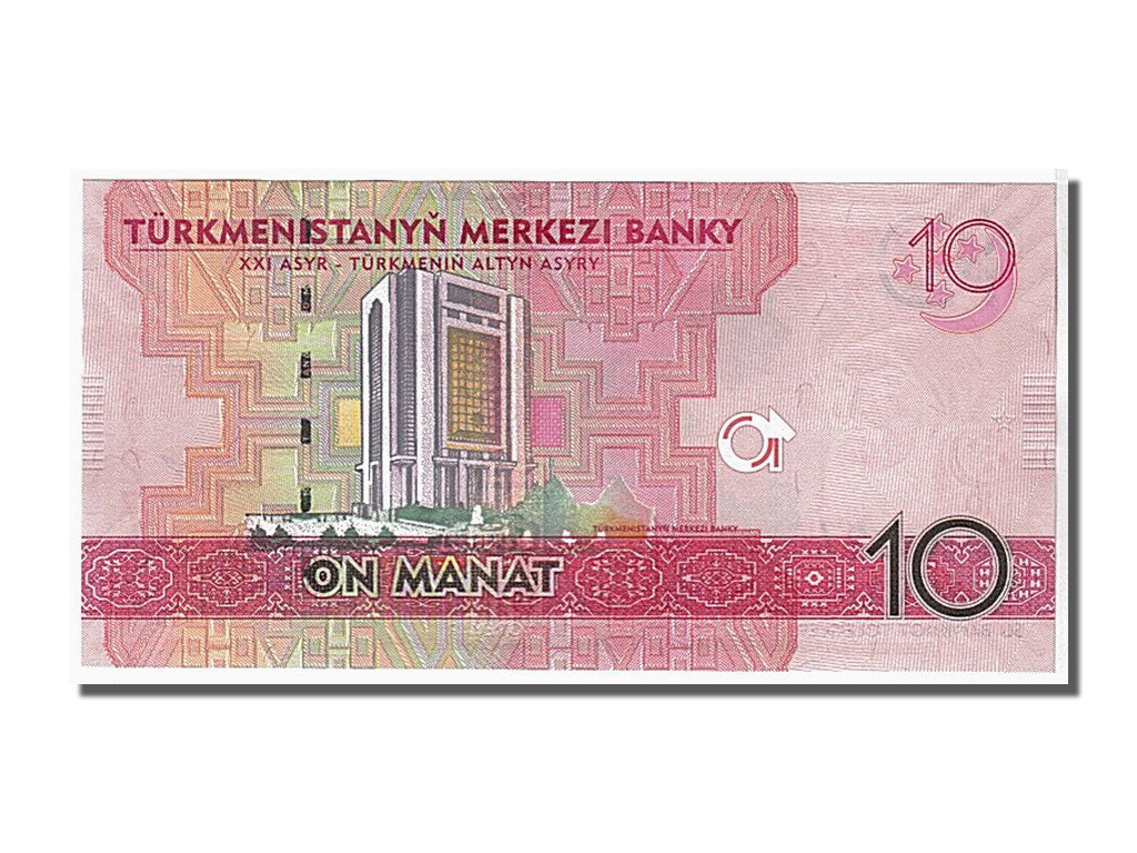 Geldschein, Turkmenistan, 10 Manat, 2012, KM:24b, UNZ