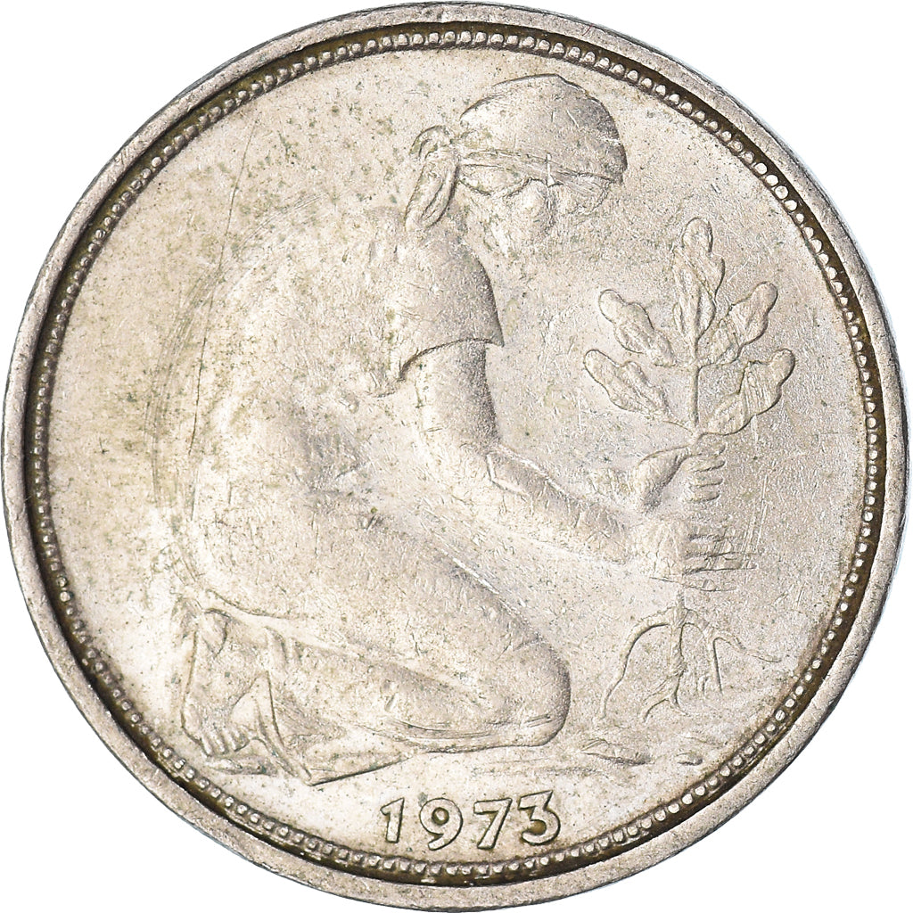 Coin, GERMANY - FEDERAL REPUBLIC, 50 Pfennig, 1973