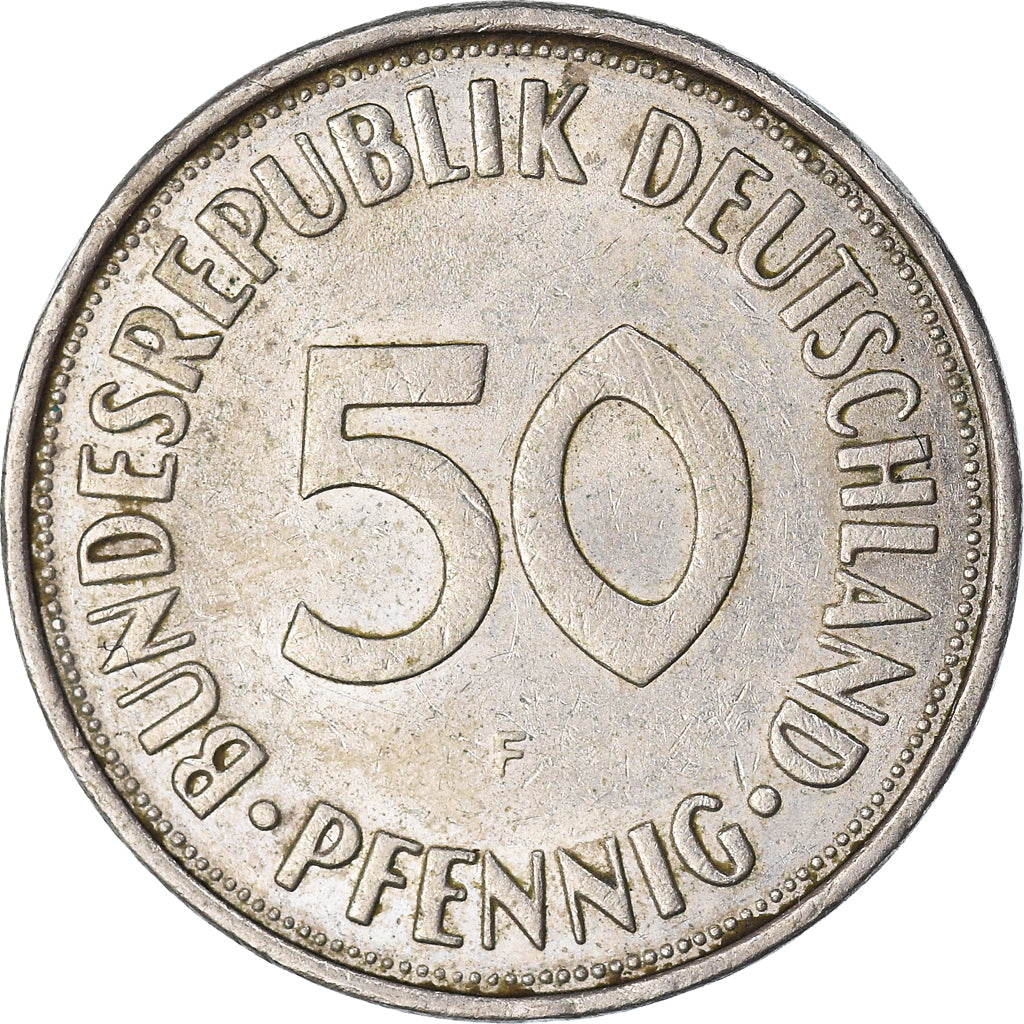 Coin, GERMANY - FEDERAL REPUBLIC, 50 Pfennig, 1973