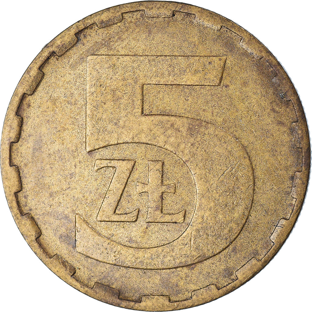 Münze, Polen, 5 Zlotych, 1983