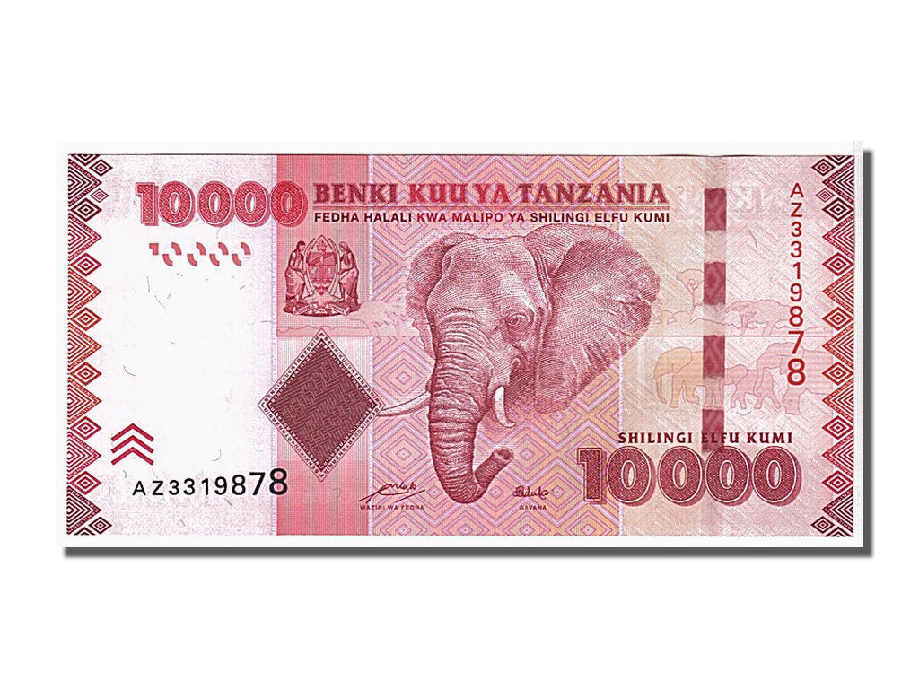 Banknote, Tanzania, 10,000 Shilingi, 2010, KM:44, UNC(65-70)