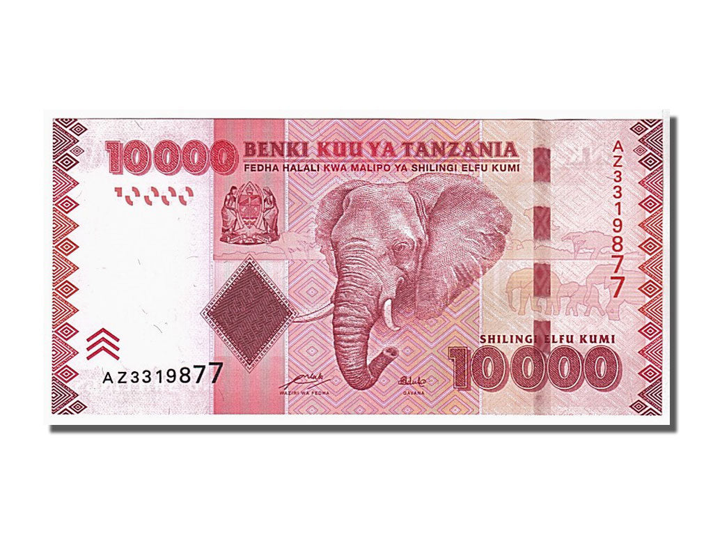 Banconote, Tanzania, 10,000 Shilingi, 2010, FDS