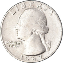 Coin, United States, Quarter, 1967, VF(30-35), Silver
