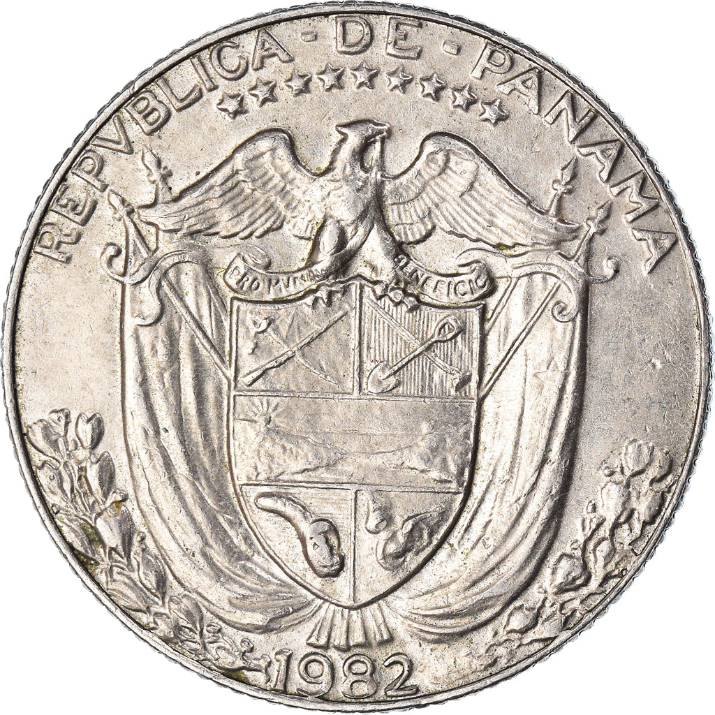 Moneta, Panama, 1/4 Balboa, 1982