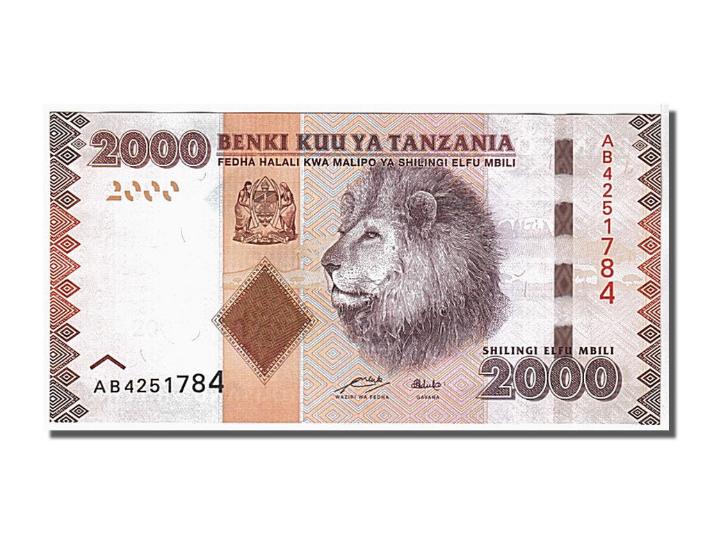 Geldschein, Tanzania, 2000 Shilingi, 2010, KM:42, UNZ