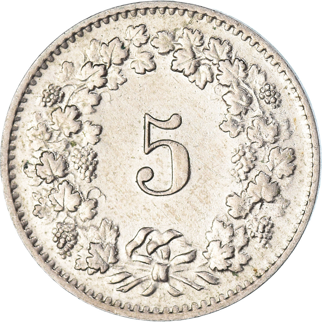 Munten, Zwitserland, 5 Rappen, 1962