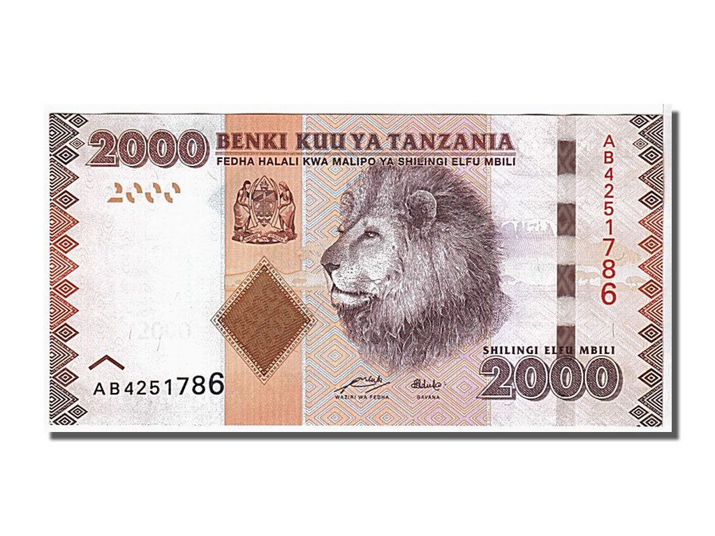 Banconote, Tanzania, 2000 Shilingi, 2010, KM:42, FDS