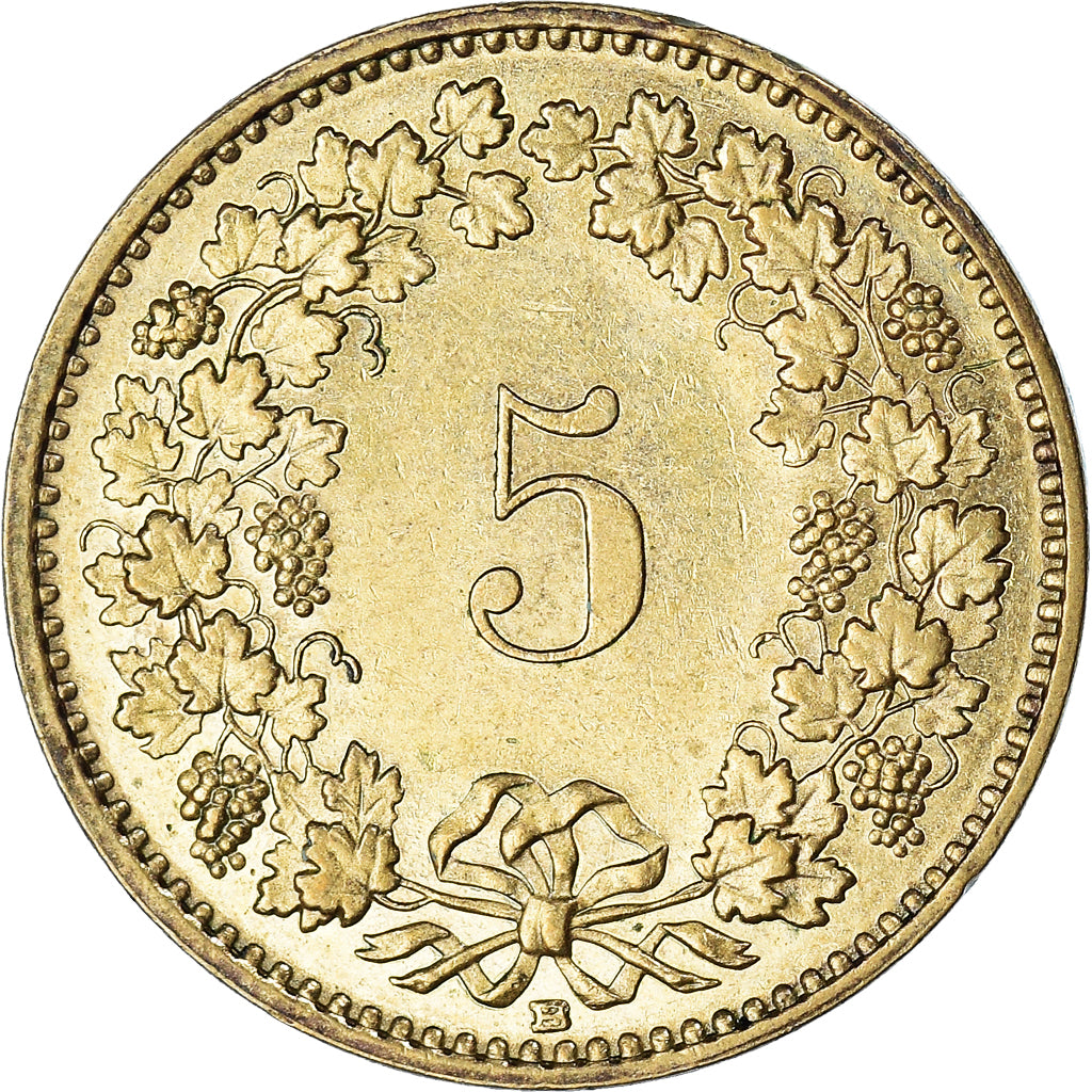 Moneta, Szwajcaria, 5 Rappen, 1986