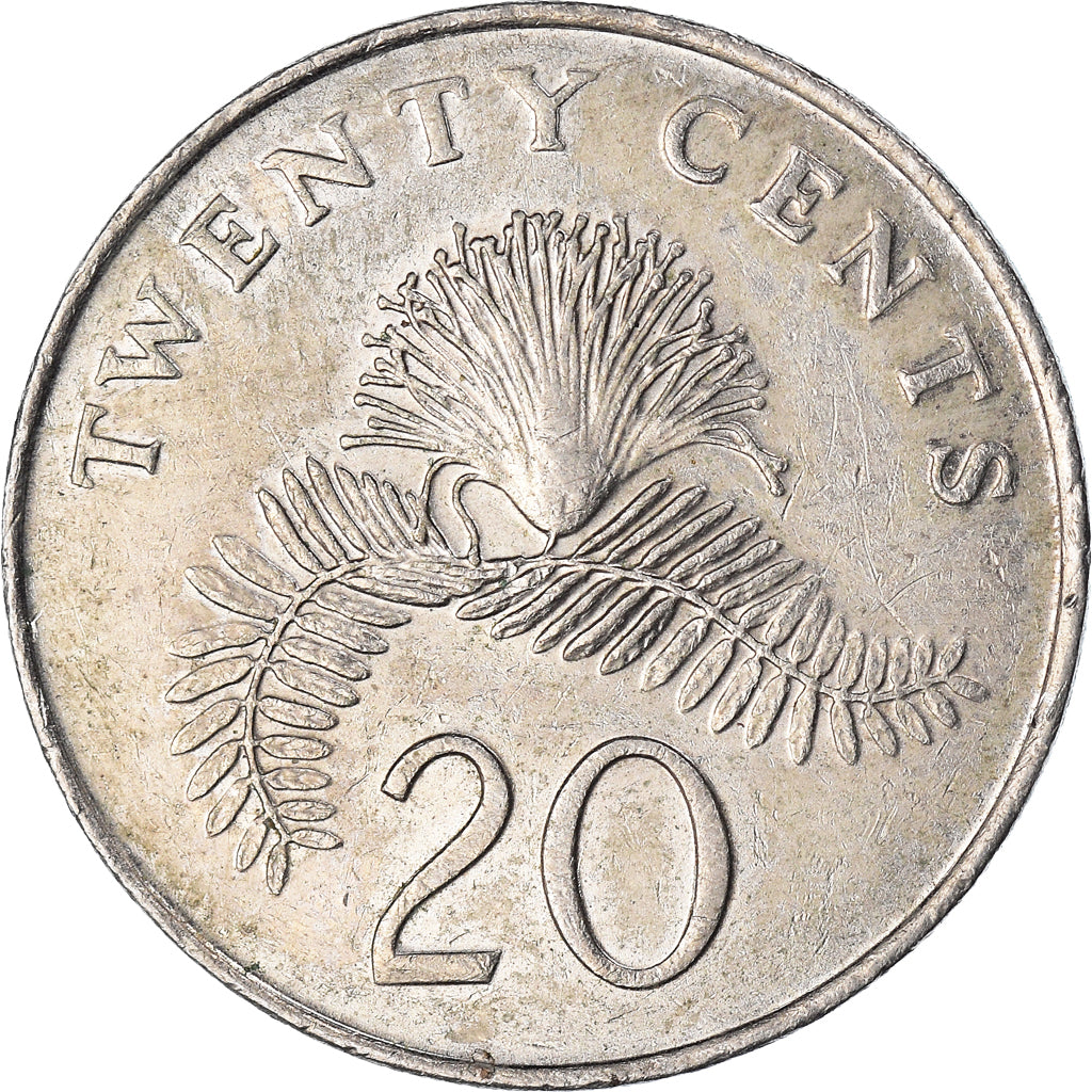 Moneta, Singapore, 20 Cents, 1985