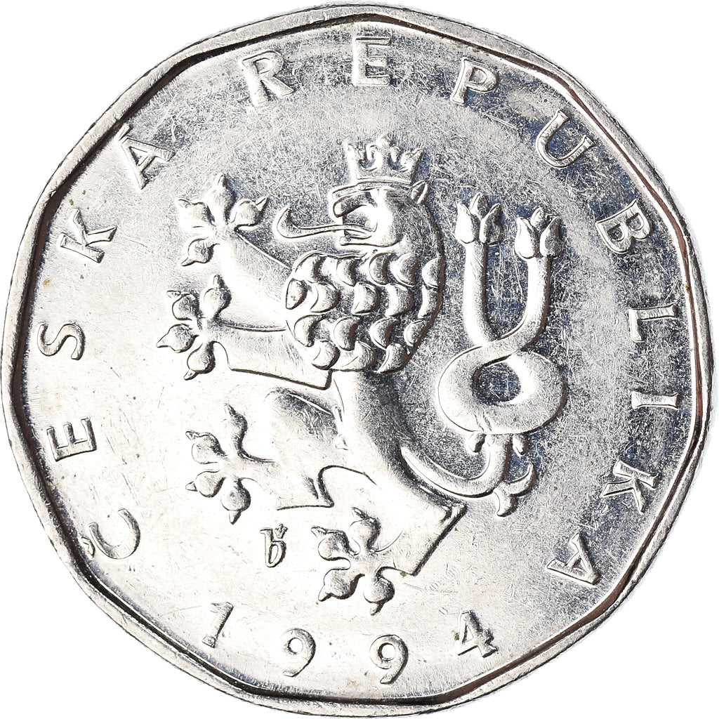 Moneda, República Checa, 2 Koruny, 1994