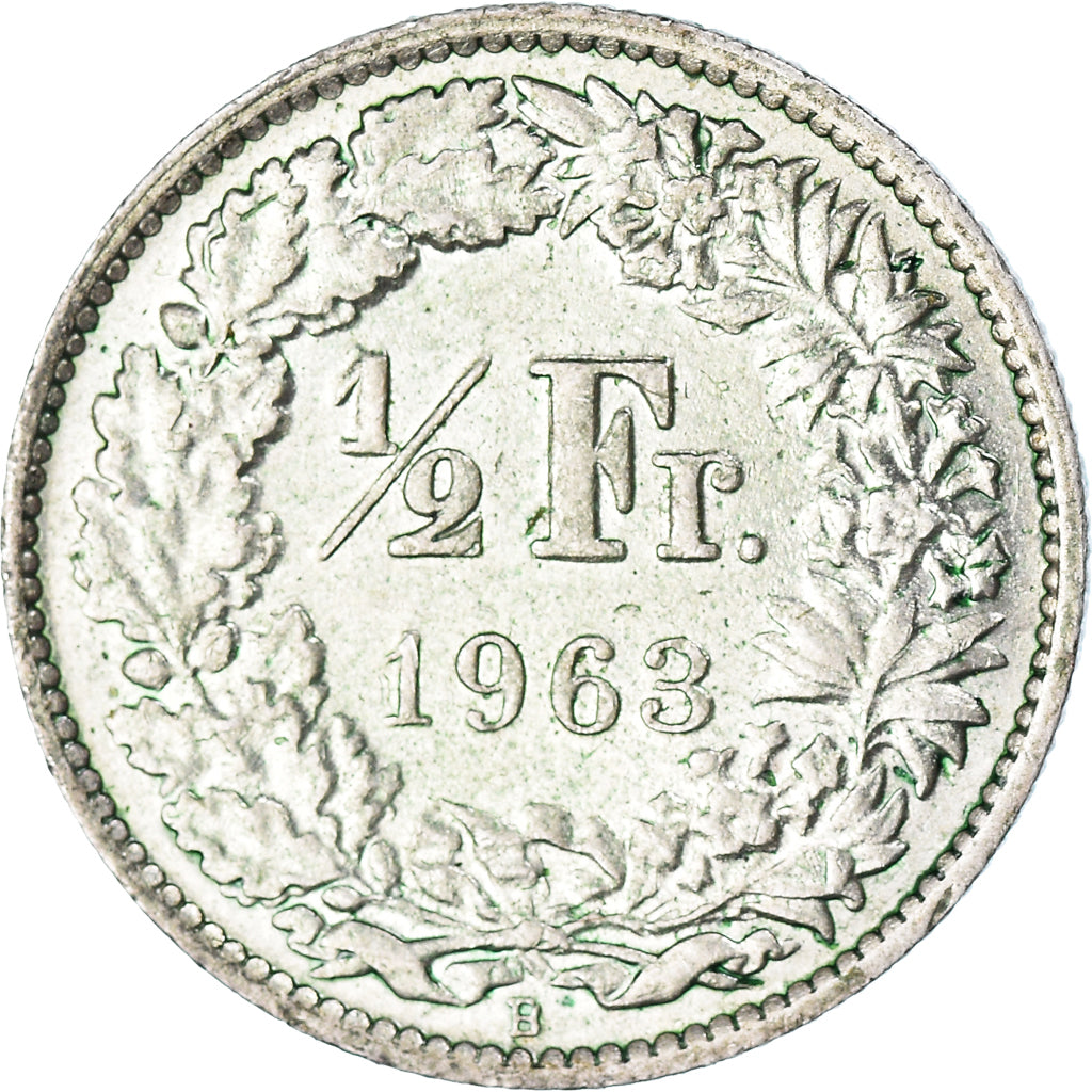 Münze, Schweiz, 1/2 Franc, 1963