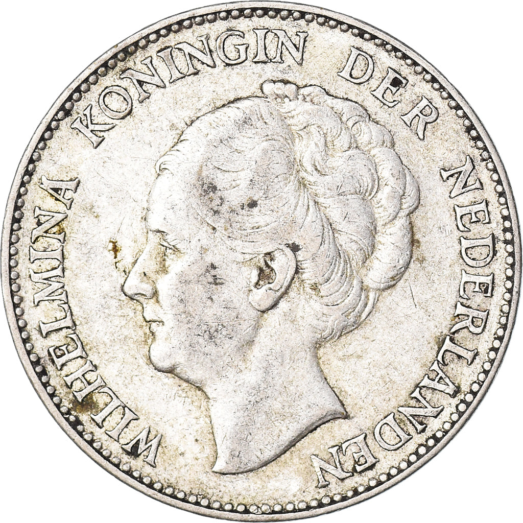 Coin, Netherlands, Wilhelmina I, Gulden, 1930, Utrecht, EF(40-45), Silver