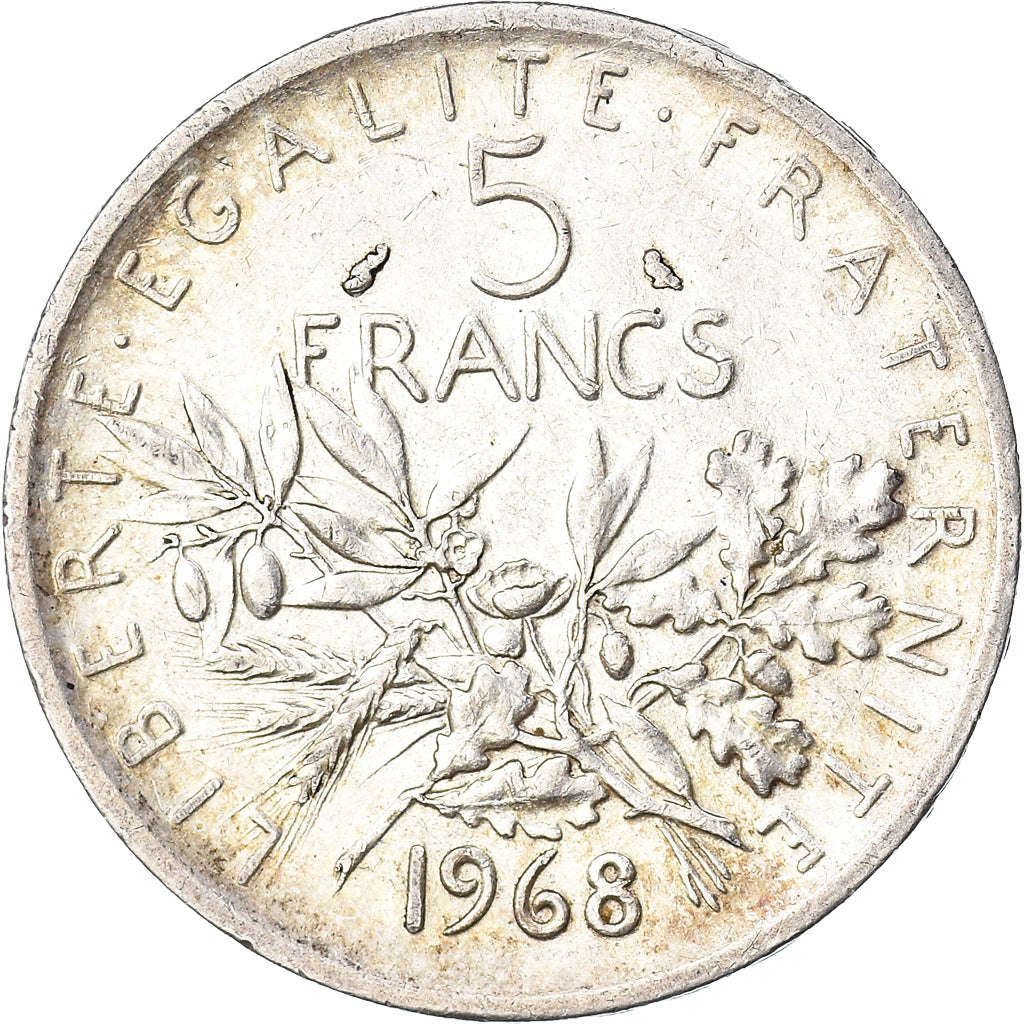 Monnaie, France, Semeuse, 5 Francs, 1968, Paris, TTB, Argent, Gadoury:770