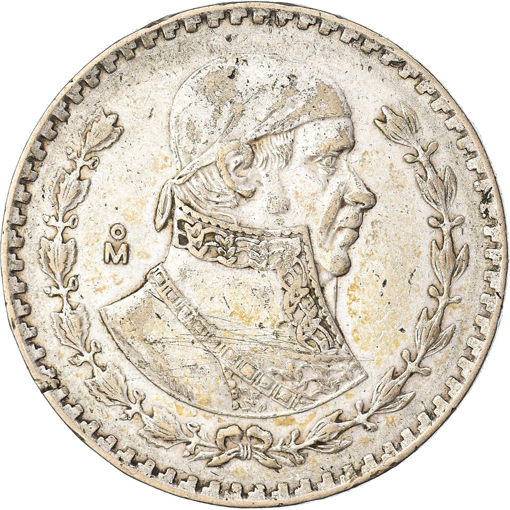 Coin, Mexico, Peso, 1962, Mexico City, EF(40-45), Silver, KM:459