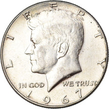 Coin, United States, Kennedy Half Dollar, Half Dollar, 1967, U.S. Mint