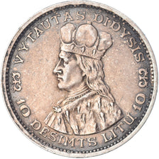 Monnaie, Lituanie, 10 Litu, 1936, TTB+, Argent, KM:83
