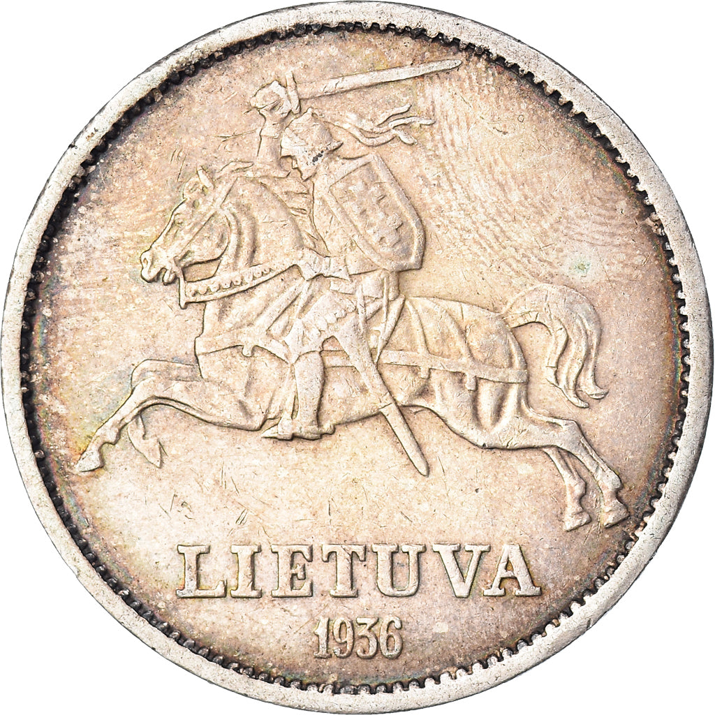 Monnaie, Lituanie, 10 Litu, 1936, TTB+, Argent, KM:83