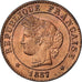 Munten, Frankrijk, Cérès, Centime, 1887, Paris, FDC, Bronzen, KM:826.1