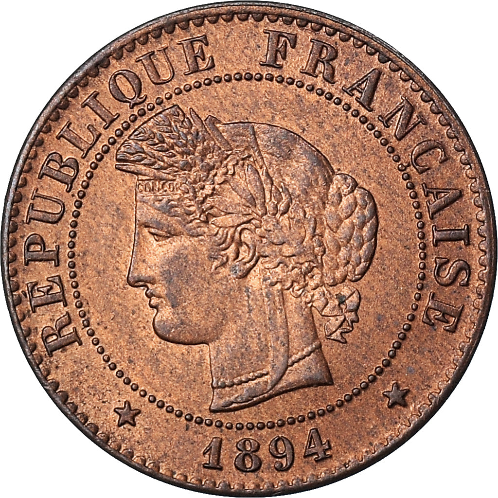 Münze, Frankreich, Cérès, Centime, 1894, Paris, VZ+, Bronze, KM:826.1