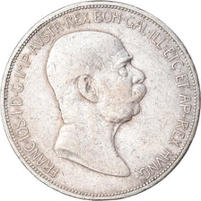 Coin, Austria, Franz Joseph I, 5 Corona, 1908, VF(20-25), Silver, KM:2809