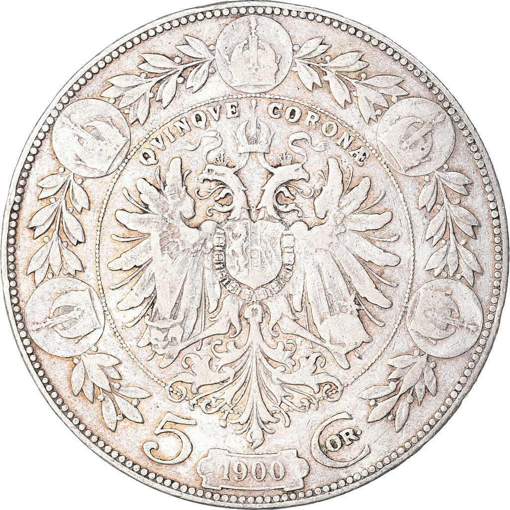 Münze, Österreich, Franz Joseph I, 5 Corona, 1900, S, Silber, KM:2807