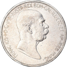 Moneta, Austria, Franz Joseph I, 5 Corona, 1908, MB, Argento, KM:2809