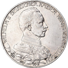 Coin, German States, PRUSSIA, Wilhelm II, 3 Mark, 1913, Berlin, AU(50-53)