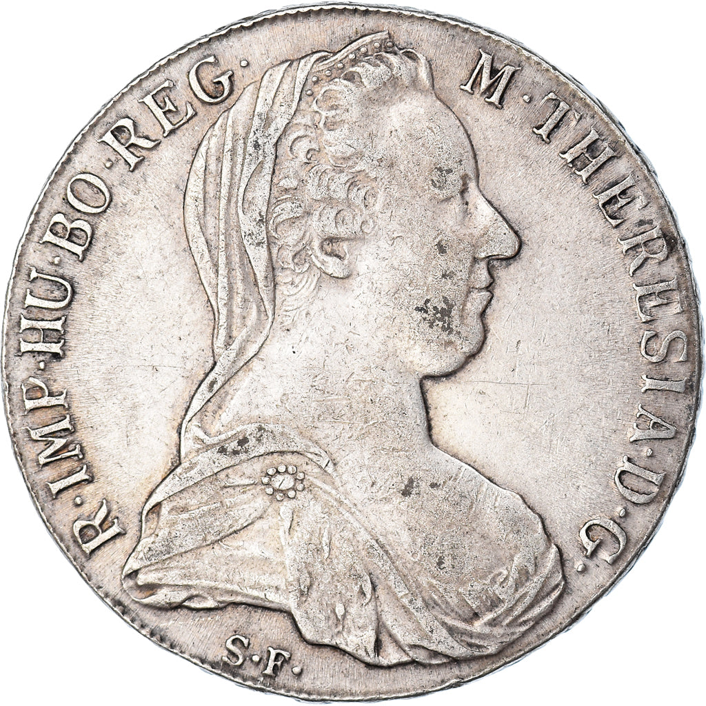 Moneta, Austria, Maria Theresa, Thaler, 1780, Vienna, Restrike, BB, Argento