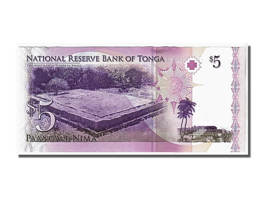 Geldschein, Tonga, 5 Pa'anga, 2008, UNZ