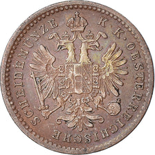 Moneta, Austria, Franz Joseph I, Kreuzer, 1858, Kremnitz, BB, Rame, KM:2186