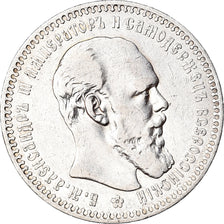 Coin, Russia, Alexander III, Rouble, 1892, Saint-Petersburg, EF(40-45), Silver