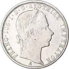 Moneta, Austria, Franz Joseph I, Florin, 1858, Vienna, VF(30-35), Srebro