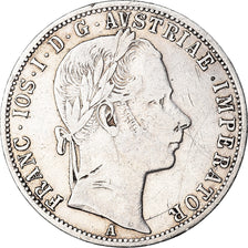 Coin, Austria, Franz Joseph I, Florin, 1863, Vienna, EF(40-45), Silver, KM:2219
