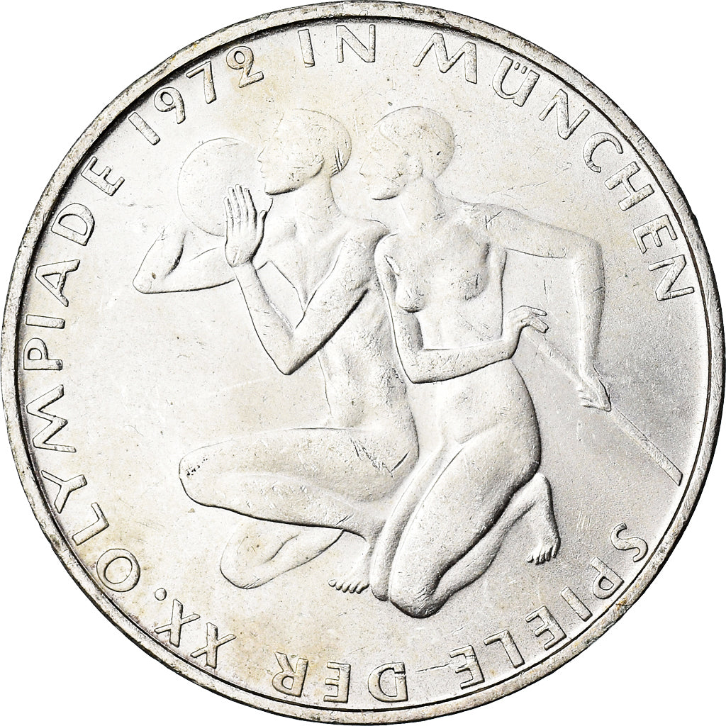 Coin, GERMANY - FEDERAL REPUBLIC, 10 Mark, 1972, Munich, EF(40-45), Silver