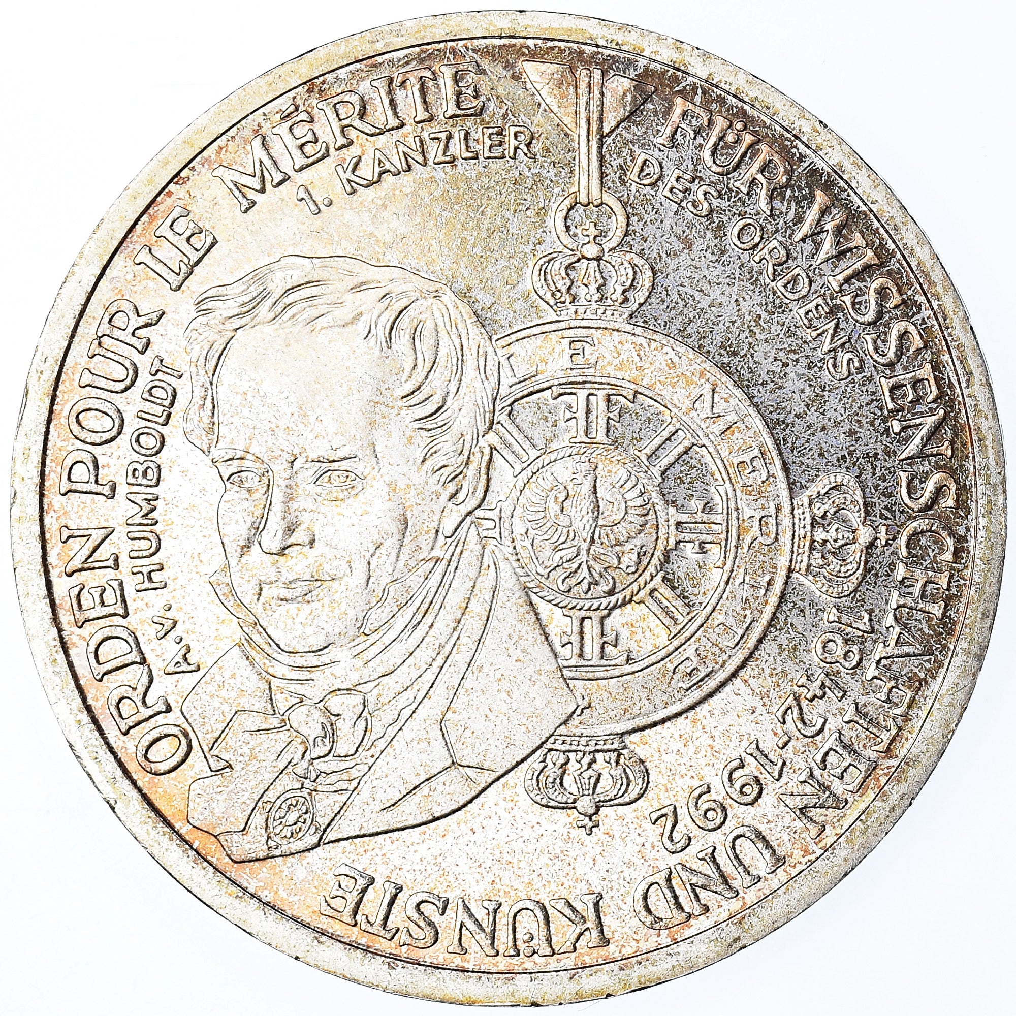 Coin, GERMANY - FEDERAL REPUBLIC, 10 Mark, 1992, Munich, Germany, AU(55-58)