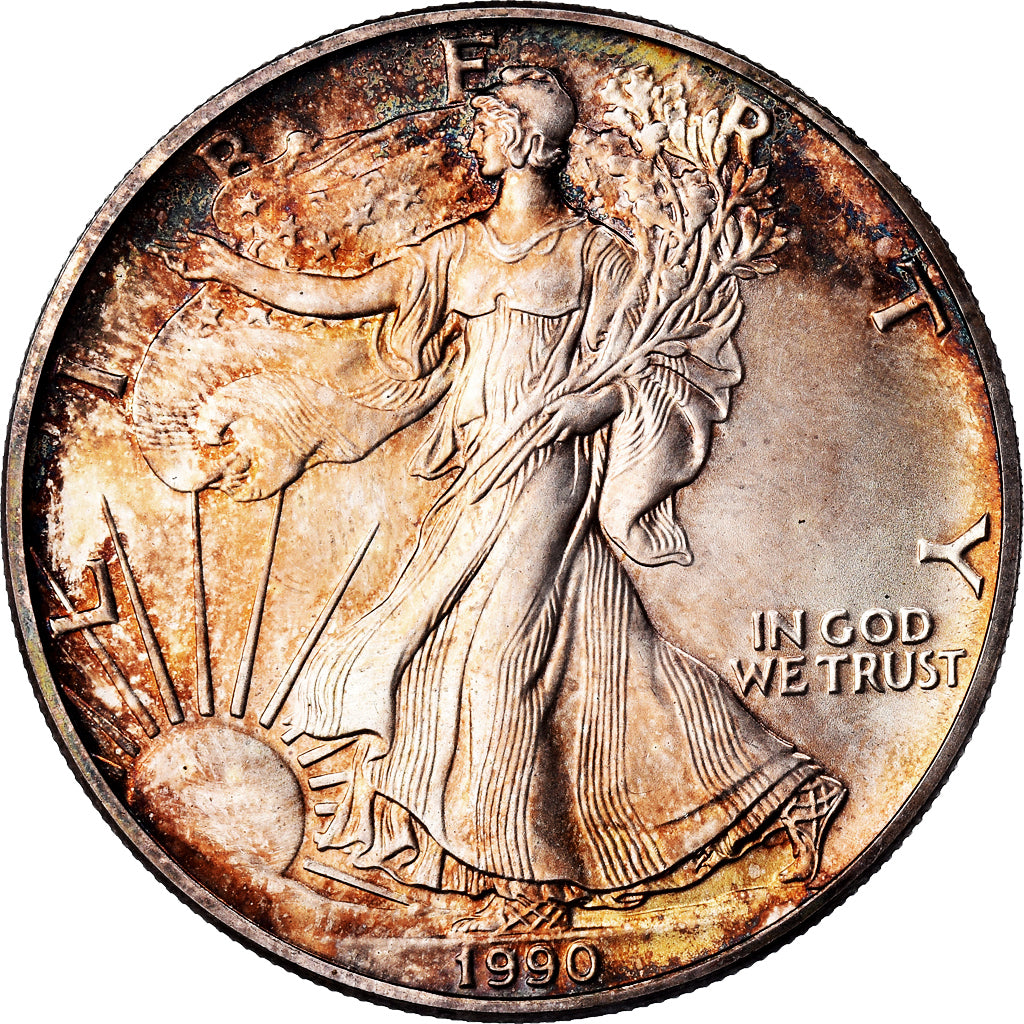 Coin, United States, Dollar, 1990, U.S. Mint, Philadelphia, AU(55-58), Silver