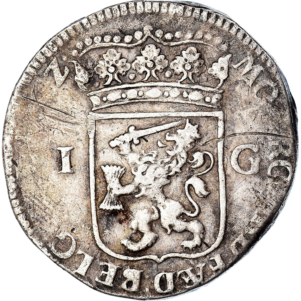 Coin, Netherlands, GELDERLAND, Gulden, 1710, Gelderland, VF(20-25), Silver