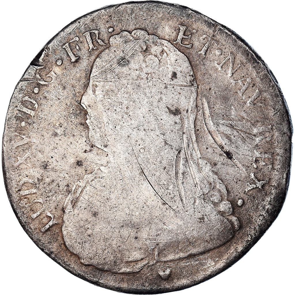 Münze, Frankreich, Louis XV, 1/2 Écu aux branches d'olivier, 1/2 ECU, 44 Sols