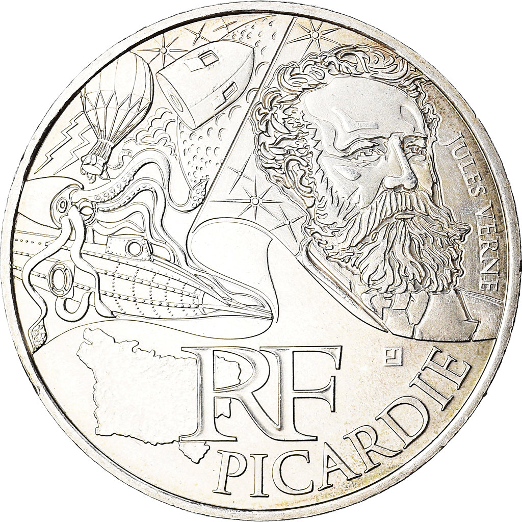 France, 10 Euro, 2012, Paris, AU(55-58), Silver, KM:1882