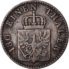 Moeda, Estados Alemães, PRUSSIA, Friedrich Wilhelm IV, 2 Pfennig, 1853, Berlin