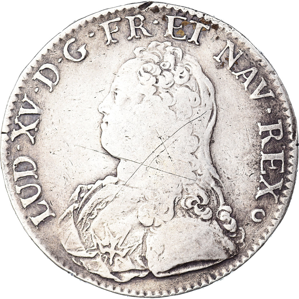 Coin, France, Louis XV, Écu aux branches d'olivier, Ecu, 1728, Tours