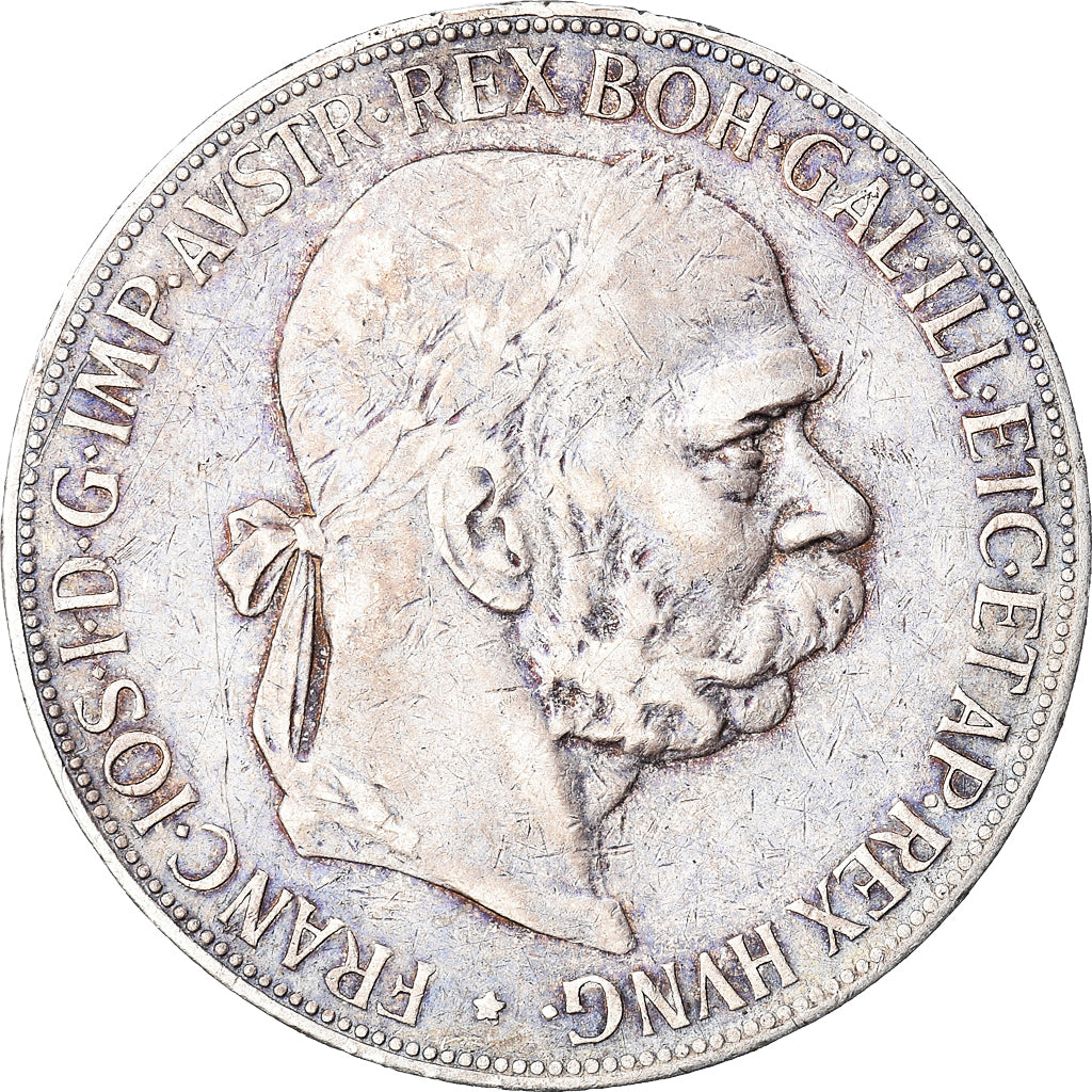 Coin, Austria, Franz Joseph I, 5 Corona, 1900, EF(40-45), Silver, KM:2807