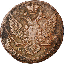Monnaie, Russie, Catherine II, 5 Kopeks, 1789, Ekaterinbourg, TB, Cuivre