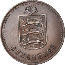 Monnaie, Guernesey, 4 Doubles, 1918, Heaton, TTB, Bronze, KM:13